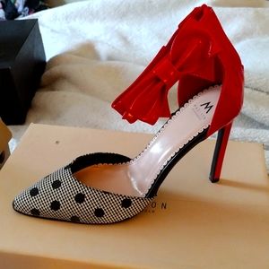 Very cute red and black heels